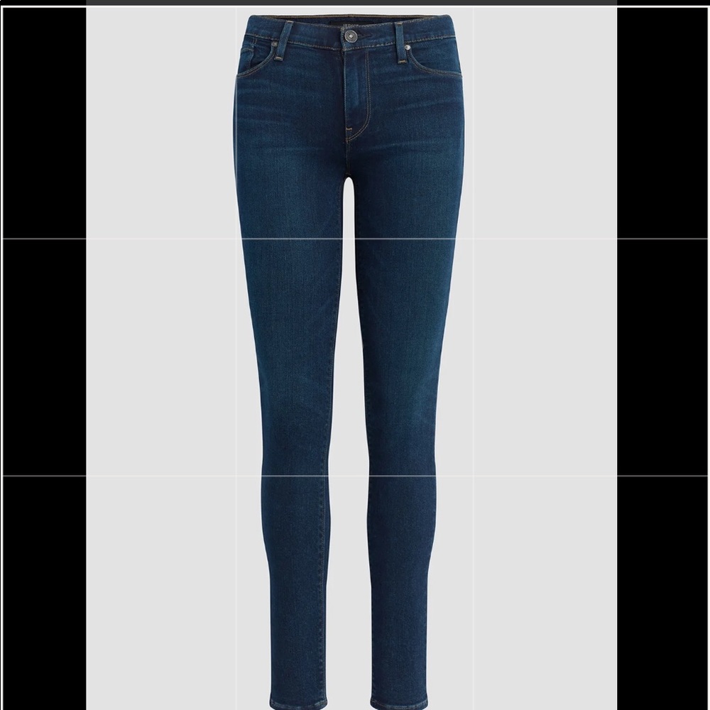Hudson Nico Mid-Rise Super Skinny Blue Jeans Sz.27